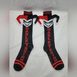 DC Comics Harley Quinn Knee High Socks (Size 4-10)